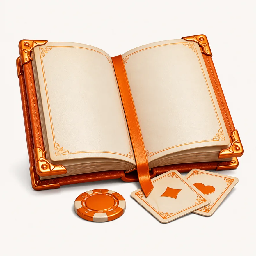Open rulebook with cards — Fortunica