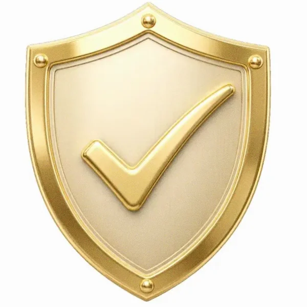 Checkmark shield — Fortunica