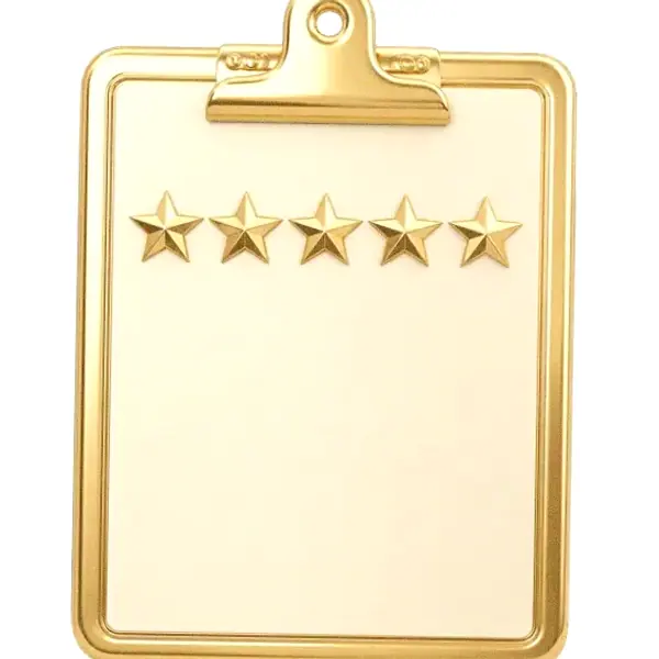 Star rating clipboard — Fortunica