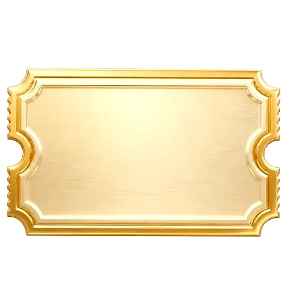 Blank ticket plaque — Fortunica