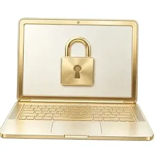 Laptop with padlock — Fortunica