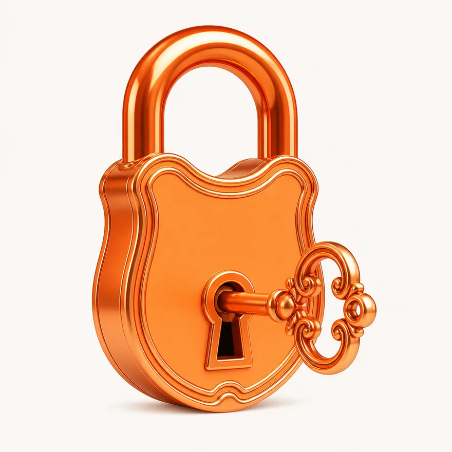 Padlock with key — Fortunica
