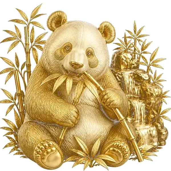 Panda eating bamboo — Fortunica
