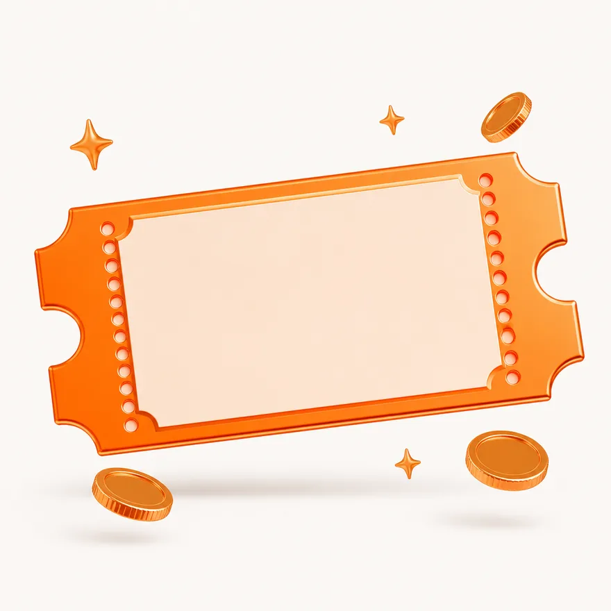Blank coupon ticket — Fortunica