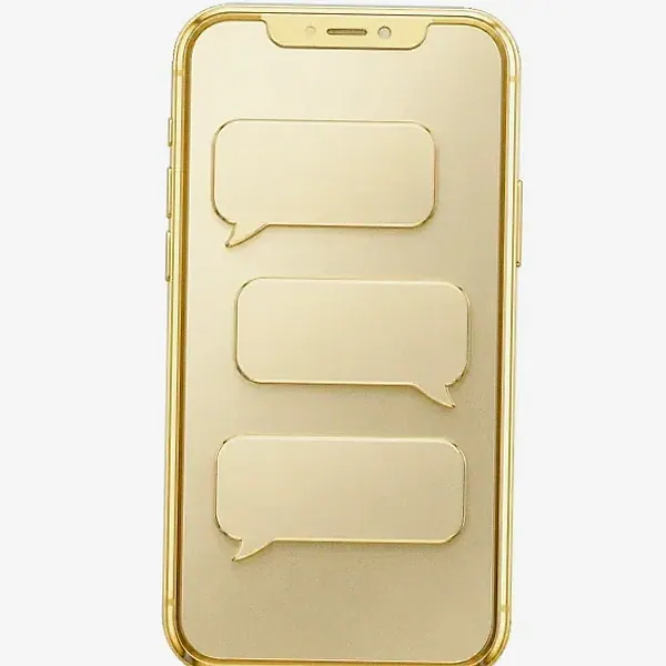 Smartphone with chat bubbles — Fortunica