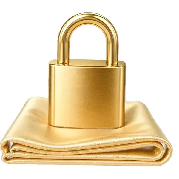 Padlock on folded cloth — Fortunica